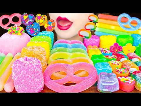 【ASMR】【咀嚼音 】RAINBOW DESSERTS🌈MUKBANG 먹방 食べる音 EATING SOUNDS NO TALKING