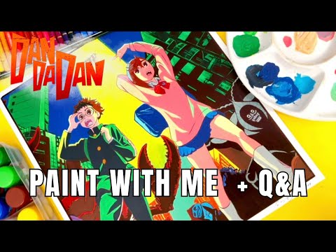 RECREATING DANDADAN ANIME POSTER | Q&A ダンダダン #dandadan #アニメ #ダンダダン