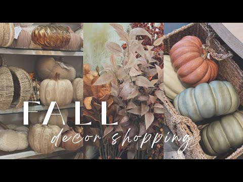 Fall Decor Shop With Me || Lets Go To HomeGoods, Hobby Lobby, Michaels, Pottery Barn & Big Lots