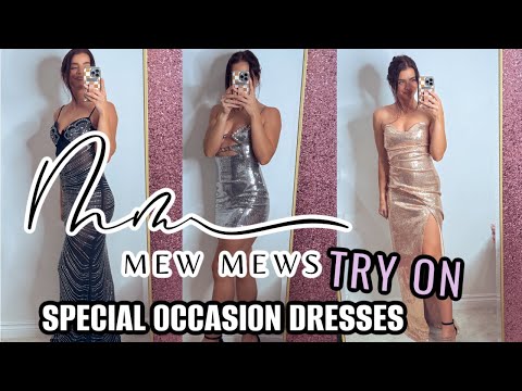 MEW MEWS TRY ON HAUL SPECIAL OCCASION + PARTY DRESSES