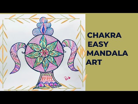 sudarshan chakra drawing #chakram#chakra easy mandala art #art