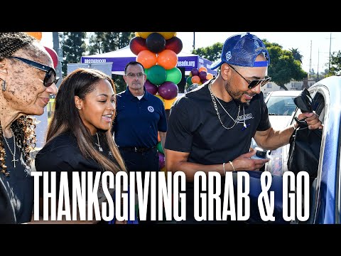 Thanksgiving Grab & Go - LADF, Brotherhood Crusade, 5050 Foundation ft. Mookie Betts