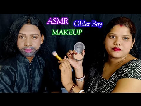 ASMR~ Boy To Older Boy Transformation Makeup (Tingle's) @asmrsangi7044 🌹