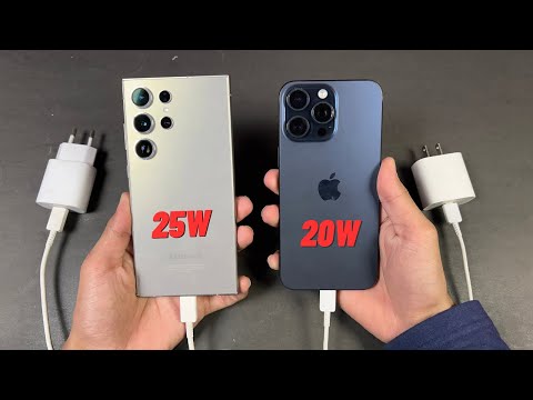 Samsung Galaxy S24 Ultra vs iPhone 15 Pro Max - Battery Charging Speed Test!