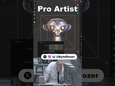 Noob vs Pro artist: Deforming Objects #blendertutorial #blender #blendercommunity #blender3d #b3d