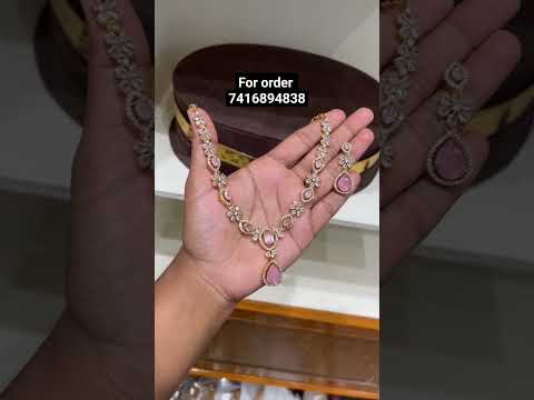 order watsapp7416894838 #necklace #necklacecollection  #necklaceset #viral  #onegramgoldjewellery