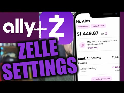 Ally Bank Zelle Settings (App)