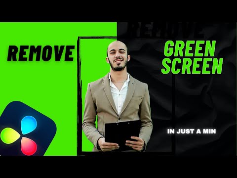 How to REMOVE green screen in less than a MINUTE🔥 #DaVinci Resolve