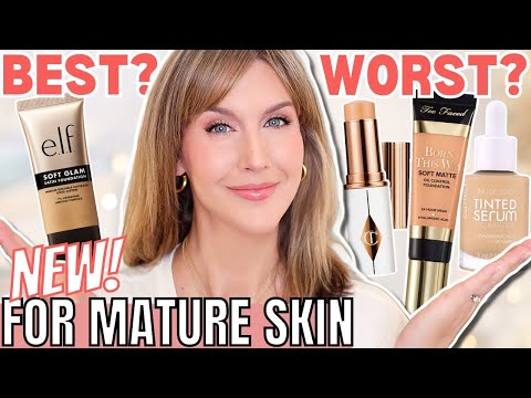 4 Best & Worst NEW Foundations for Mature Skin | Foundation Roundup 2024