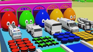 Wheels on the Bus + Five Little Monkeys Song | Color Balls |  Cocomelon song | Kids Rhymes ​