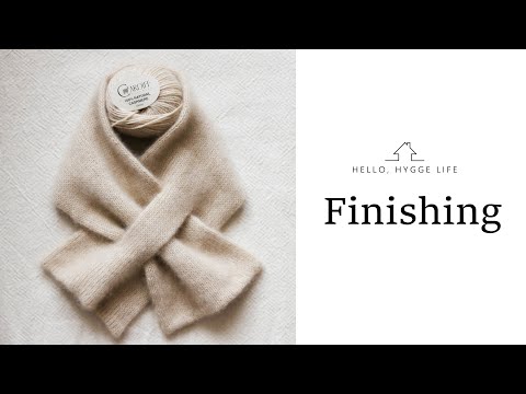 Finishing / 糸始末 | Double Knit Scarf