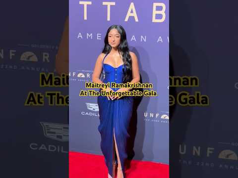 Maitreyi ramakrishnan attends Unforgettable: The 22nd Annual Asian American Awards.#shorts