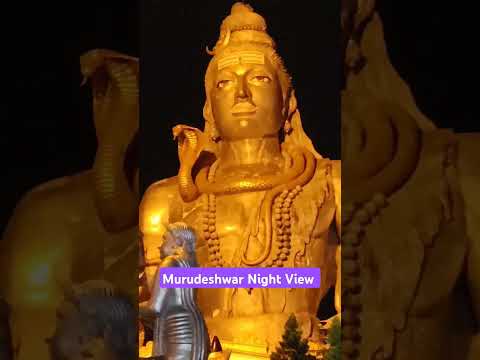 Murudeshwar Temple Night View 🙏🙏 #travelshorts #murudeshwar #ytshorts #incredibleindia