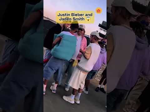 Justin Bieber and Jaden Smith 😱 #short   #justinbeiber