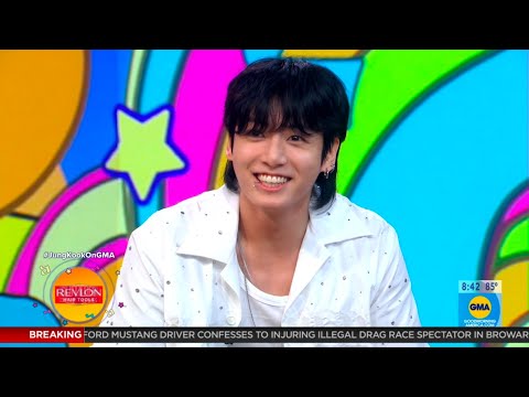 Jung Kook (BTS) - Euphoria--Seven--Dynamite - Interviews - Good Morning America - July 14, 2023