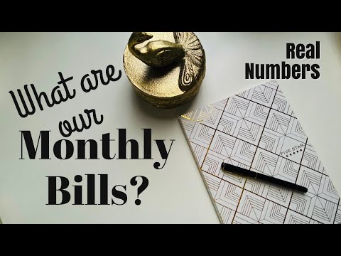 Our MONTHLY BILLS (Fixed Expenses) - REAL NUMBERS