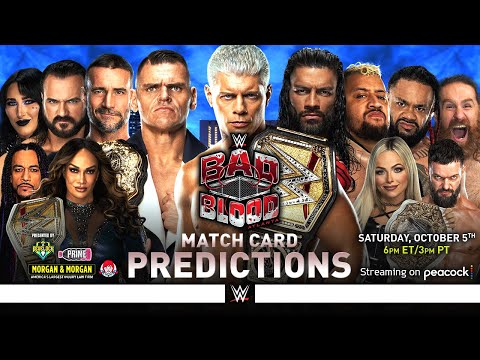 WWE Bad Blood 2024 - Match Card Predictions