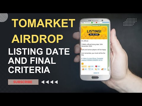 Tomarket Airdrop listing Date - Final Criteria|Tomarket New Update |Toma Token withdrawal