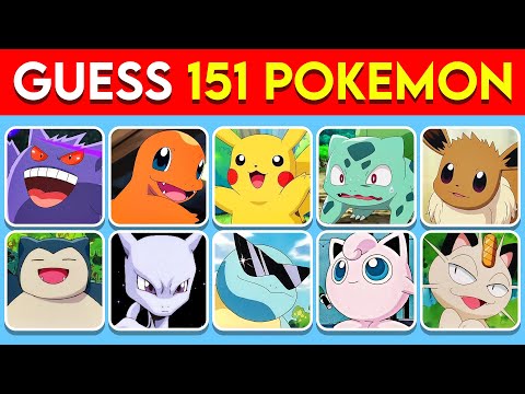 Who's That Pokémon? ⚡ | Guess 151 Pokemon (Gen 1)