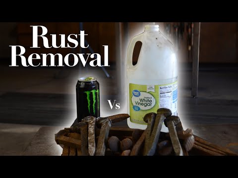 Rust Removal : Monster Energy Vs Vinegar; a side by side comparison