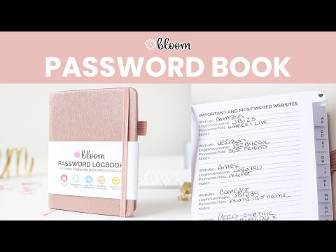 Password Book - bloom Daily Planners ®