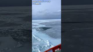 Extremely cold sea [Drift Ice Garinko, Monbetsu City, Hokkaido] Front view February 14, 2023