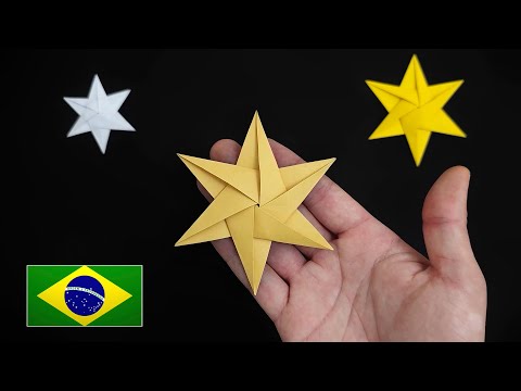 Como fazer uma  Estrela de 6 Pontas de papel