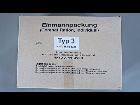 Tasting German  Military EPA 24Hr Ration (Meal Ready to Eat) NEW Version 2025 BBD Taste Test