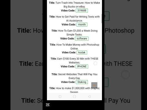 Time farm all video codes list today | Time farm all YouTube video codes