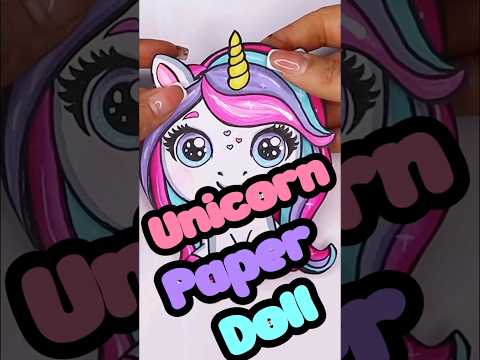 Unicorn paper doll #papercraftenvy #unicorn #paperdoll #papertoy #paperart #paperdiy #diy #art