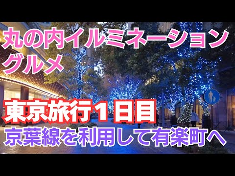 丸の内イルミネーション＆グルメ、新浦安駅から有楽町へ、ラデュレのクリスマスアフタヌーンティー＆Koko Head Cafe TOKYO【東京旅行１日目Vlog】