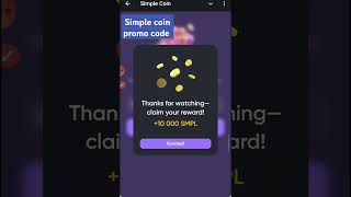 Simple Coin Promo Code Today 7 November | Simple Coin Gift Code Today 7 November #simplecoingiftcode