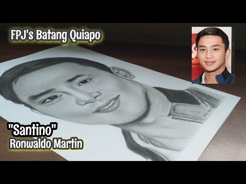 Drawing "Santino" Ronwaldo Martin from PFJ's Batang Quiapo| Brother of Coco Martin | jesar art