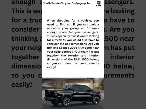 2024 RAM 1500 Dimensions | South Pointe Chrysler Jeep Dodge #shorts