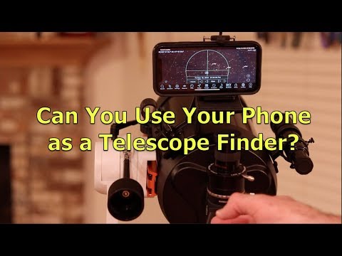 Can you use your phone as a finder on your telescope?