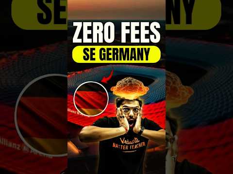 Study in Germany with ZERO Fees😱😱#jee #studyabroad #germany #studyingermany #zerofees