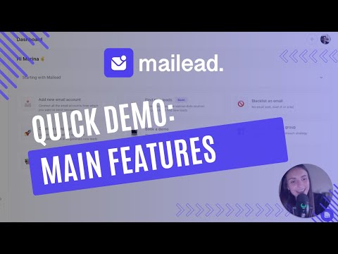 Mailead Quick Demo: Main Features