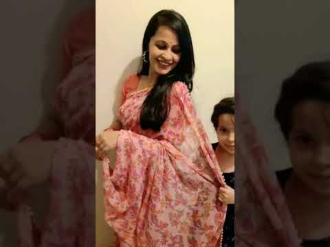 Chhod Do Aanchal Zamana Kya Kahega |#shorts | #hubby| #daughter | Amu Can Dance | #pinksaree | Saree