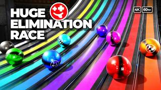 Marble Elimination Race (2) - it's HUGE  | #marbles #marblerun #marblerace #asmr #sensory