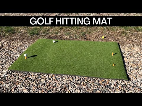 Artificial Turf Golfing Mat with Tees | Great for At Home Practice! #golfpractice