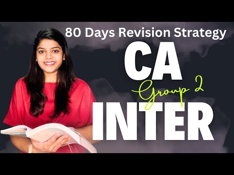 How to Clear CA Inter in 80 Days 🎯 CA Inter Jan 2025 Strategy in 1st attempted📖 3 Revision plan 🎯