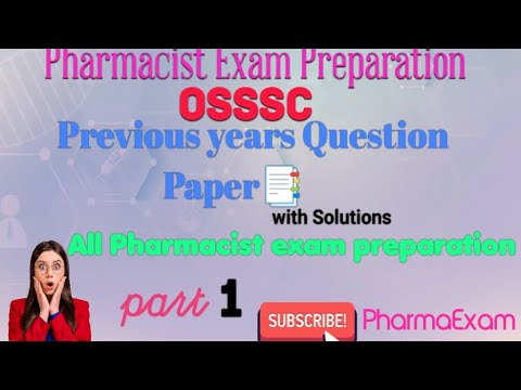 OSSSC Pharmacist previous year question with explanation #pharmacist #osssc_pharmacistexam #2023