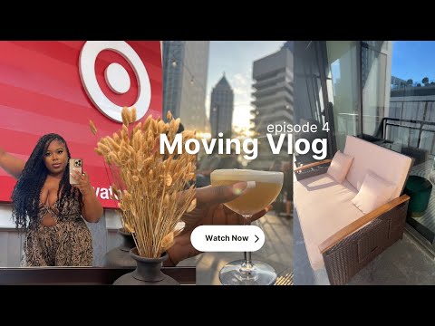 MOVING VLOG ep4 | more shopping for my new apartment + patio furniture + small updates + rooftop szn