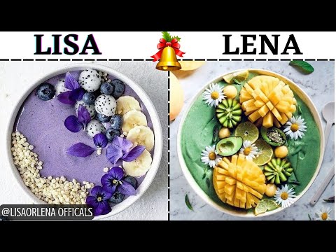 LISA VS LENA FOOD CHOICES 🍔🌯 || LISA OR LENA FOOD EDITION🍔🌯