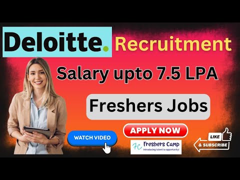 Deloitte Recruitment Jobs 2024 : Deloitte Hiring 2024 for Freshers, Deloitte Off Campus Drive 2025