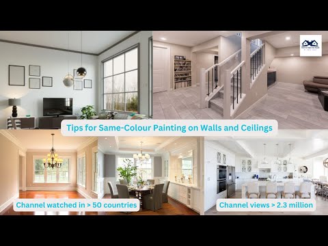 Tips for Same Colour Painting on Walls and Ceilings | How to Get Best by Doing Same Color in Room?