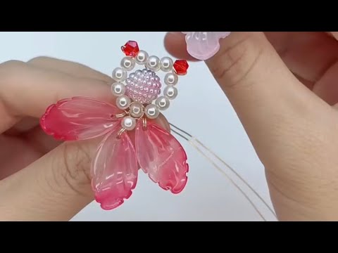 DIY beads Goldfish jewelry tutorial | wire jewelry diy beads cute gift ideas easy jewelry at home