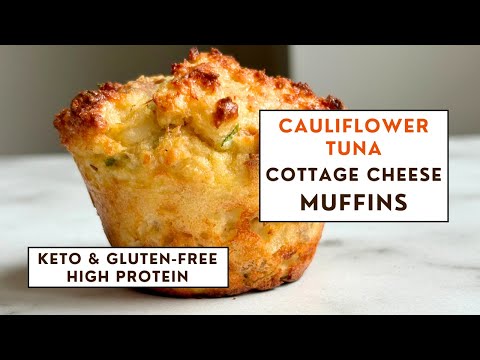 KETO PROTEIN Powerhouse Cauliflower Tuna Muffins You Won't Believe!