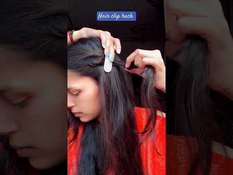 Try this Hair clip hack #shorts #youtubeshorts #hairstyle #hacks #easyhairstyle