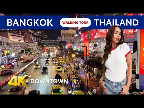 BANGKOK THAILAND 2023 🇹🇭 Downtown night walk form Central World